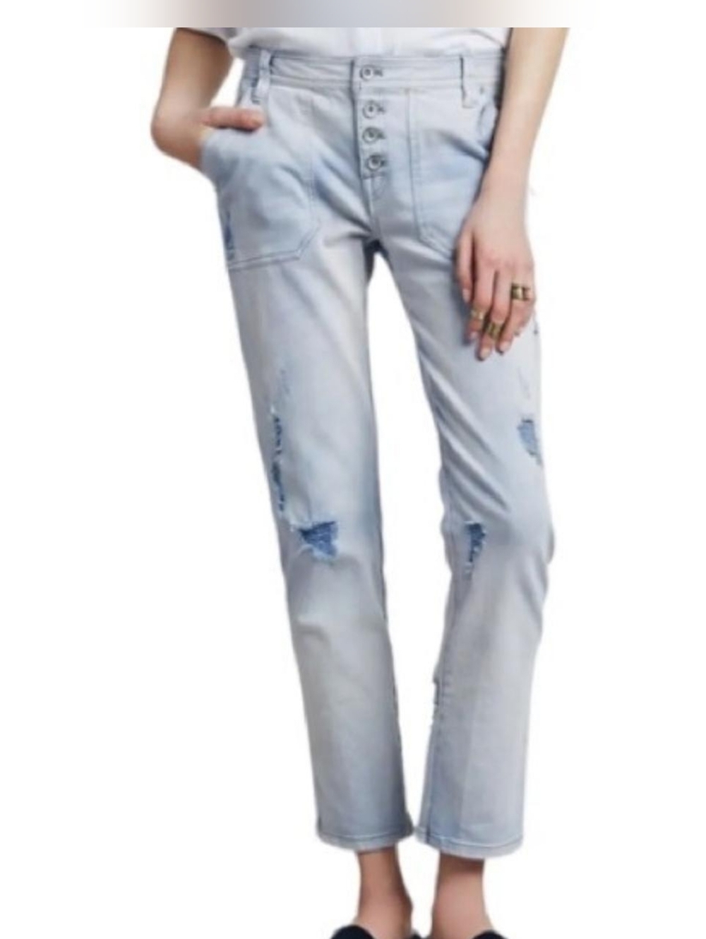Free People Mountaineer Relaxed Buttonfly Jeans